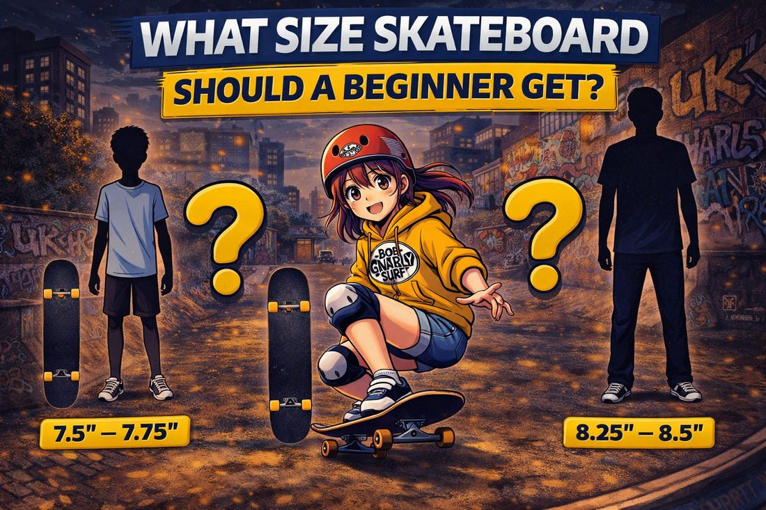 What size skateboard should a beginner get UK