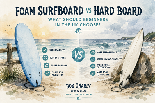 Foam Surfboard vs Hard Board: What Should Beginners in the UK Choose?