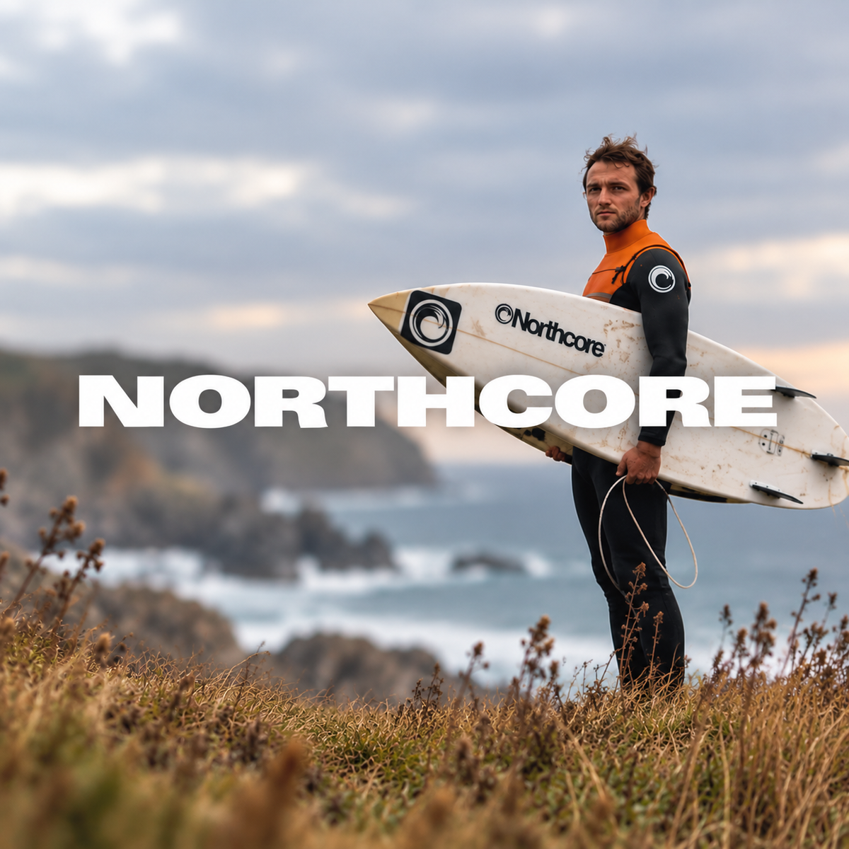 Northcore logo with stylized red circular wave icon and bold black text