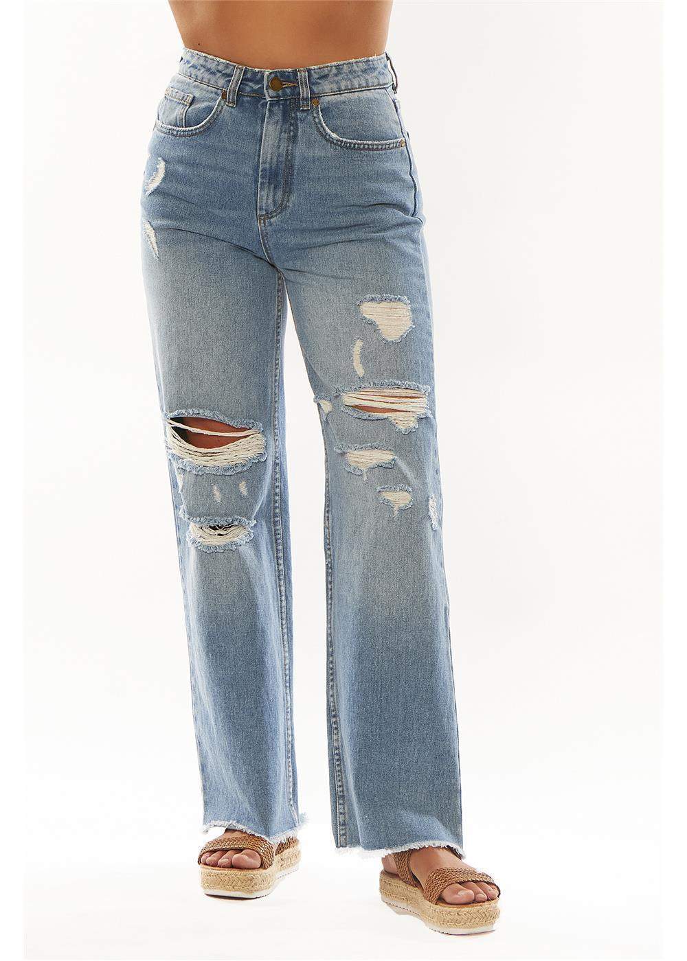 Sisstrevolution Blair jeans ladies trousers Sisstrevolution Faded Indigo 26