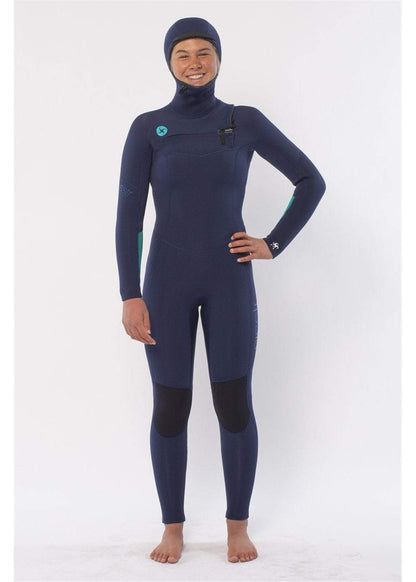 Sisstr 7 seas 5/4 Hooded Chest Zip Wetsuit ladies wetsuits Sisstr Strong blue UK4