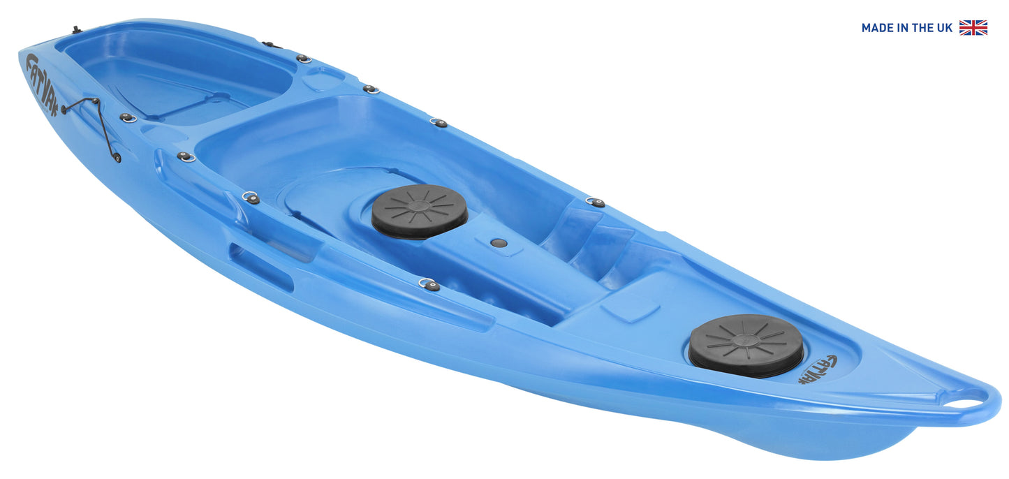 Kaafu Solo Kayak | Plastic Neutral | Blue | Lightweight & Stable