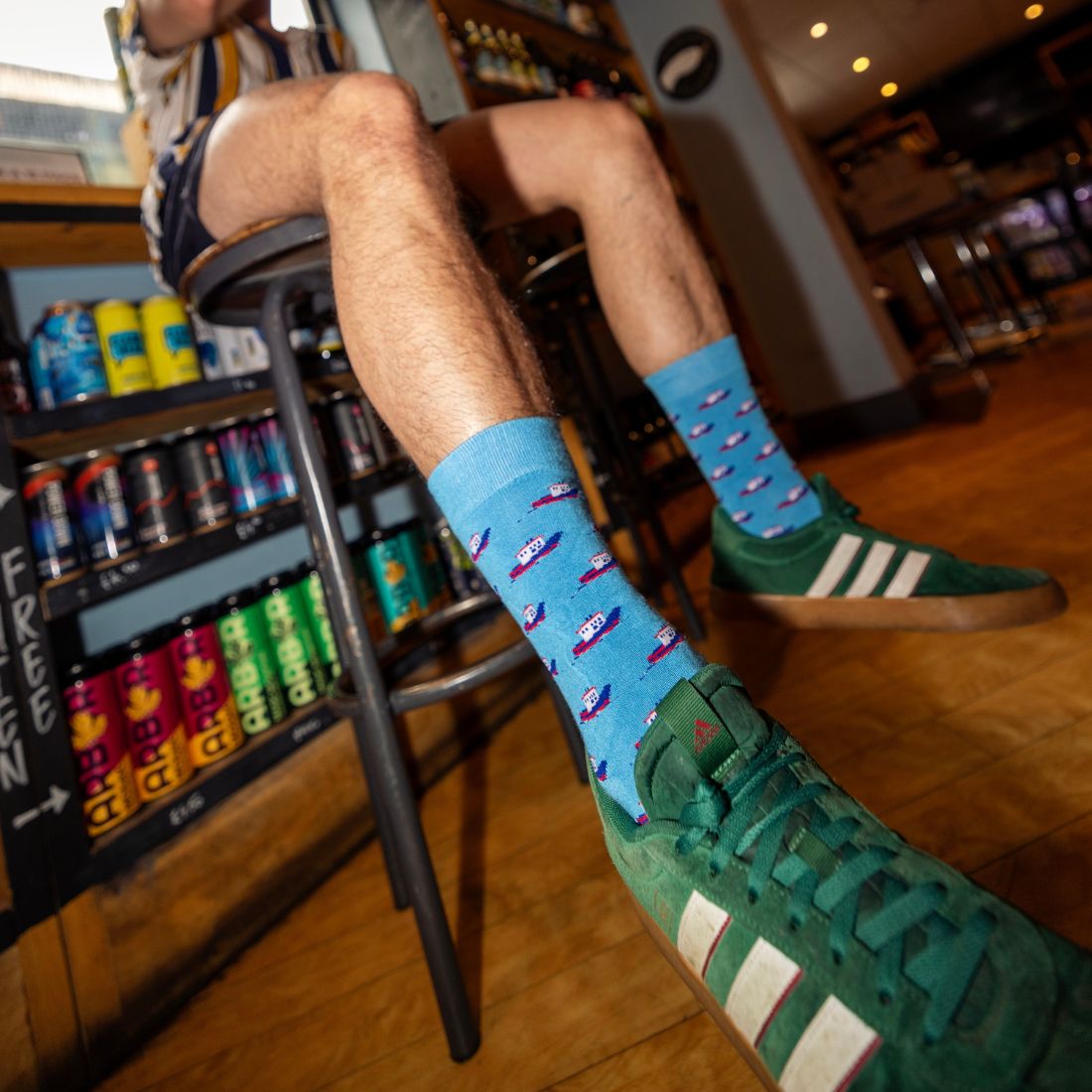 Motor Boat Bamboo Socks Socks Swole Panda