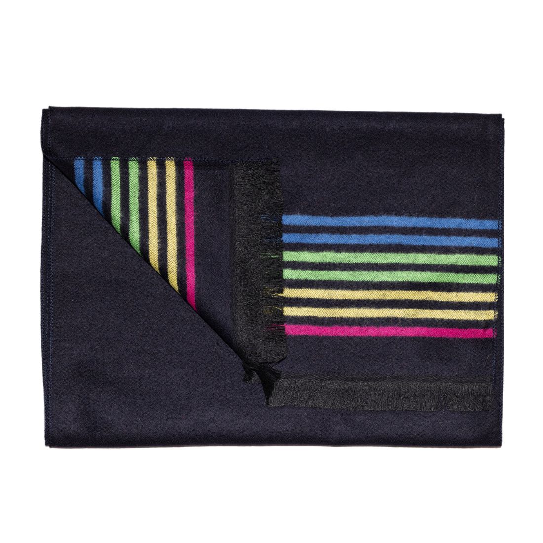 Black Fine Stripe Bamboo Scarf Scarves Swole Panda