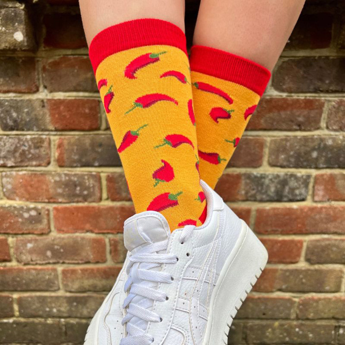 Red Chilli Pepper Bamboo Socks Socks Swole Panda
