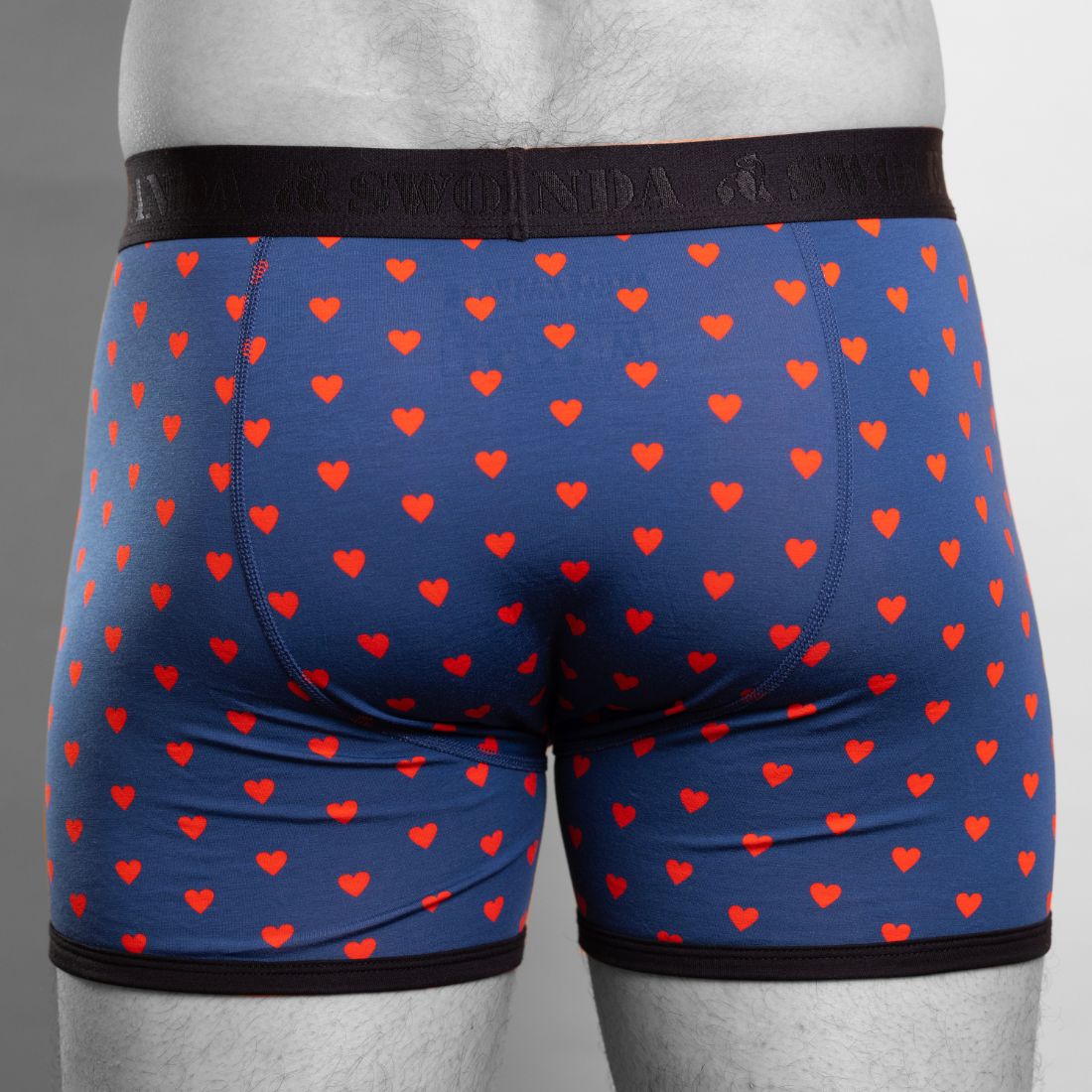 Bamboo Boxers - Hearts Underwear Swole Panda