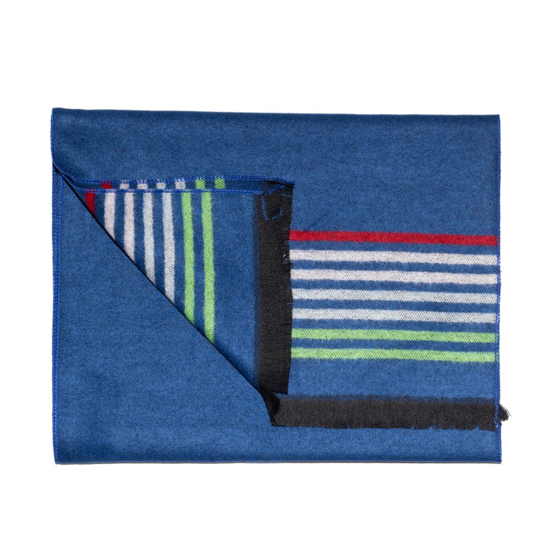 Navy Fine Stripe Bamboo Scarf Scarves Swole Panda