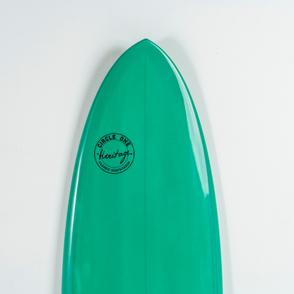 5' 11" Heritage Twin Keel Fish in Gloss Tint Surfboard Circle One Surf