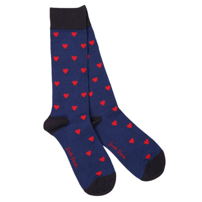 Heart Bamboo Socks Socks Swole Panda UK 4-7 (US 5-7.5 / EU 37-40)