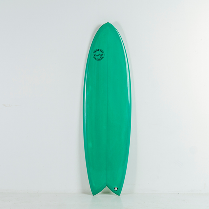 5' 11" Heritage Twin Keel Fish in Gloss Tint Surfboard Circle One Surf