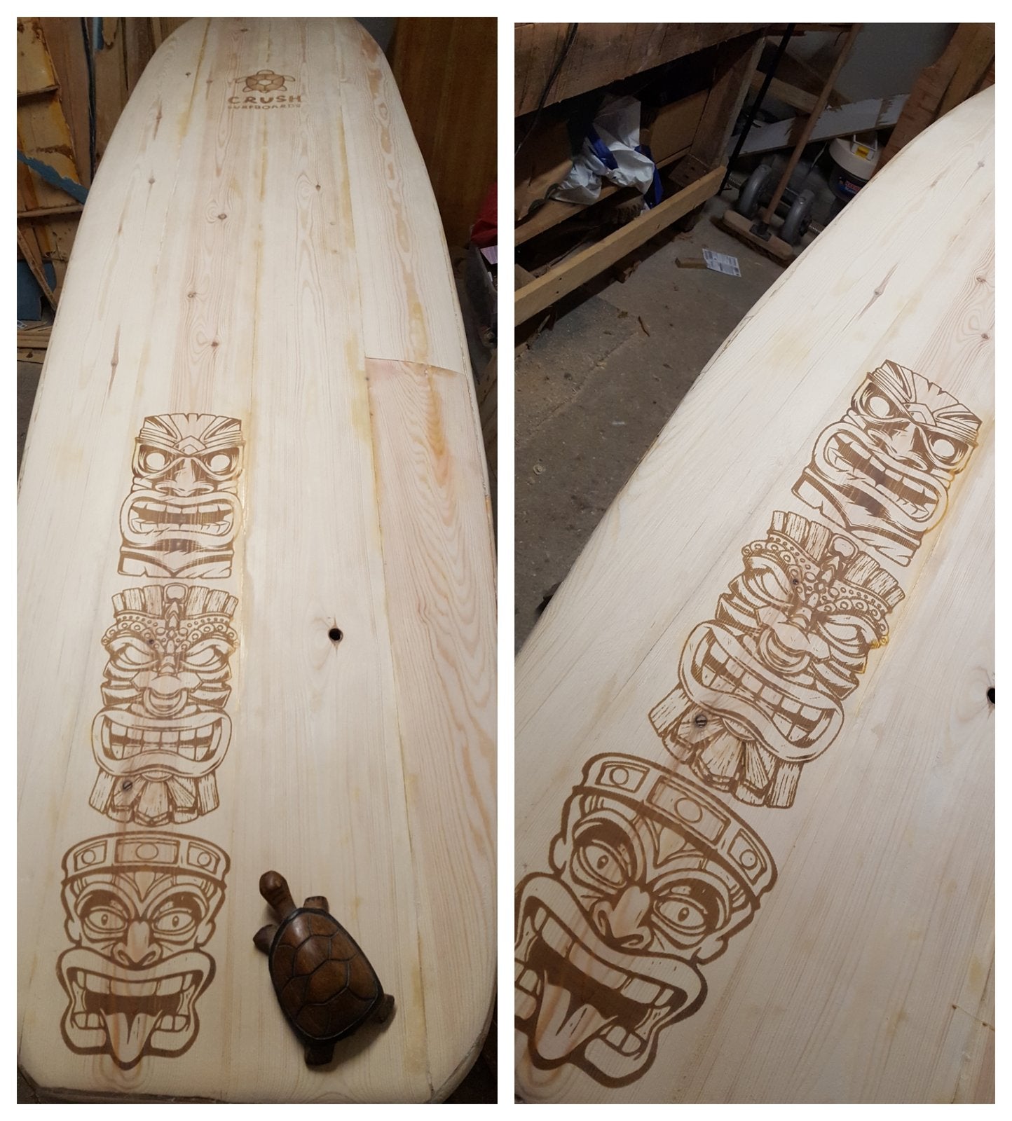 Crush Surfboards The Marmaduke | 7ft 10 | Mini Mal | Paulownia