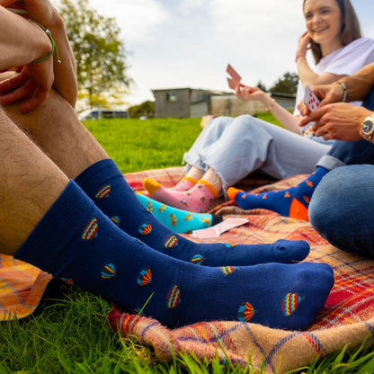 Hot Air Balloon Bamboo Socks Socks Swole Panda