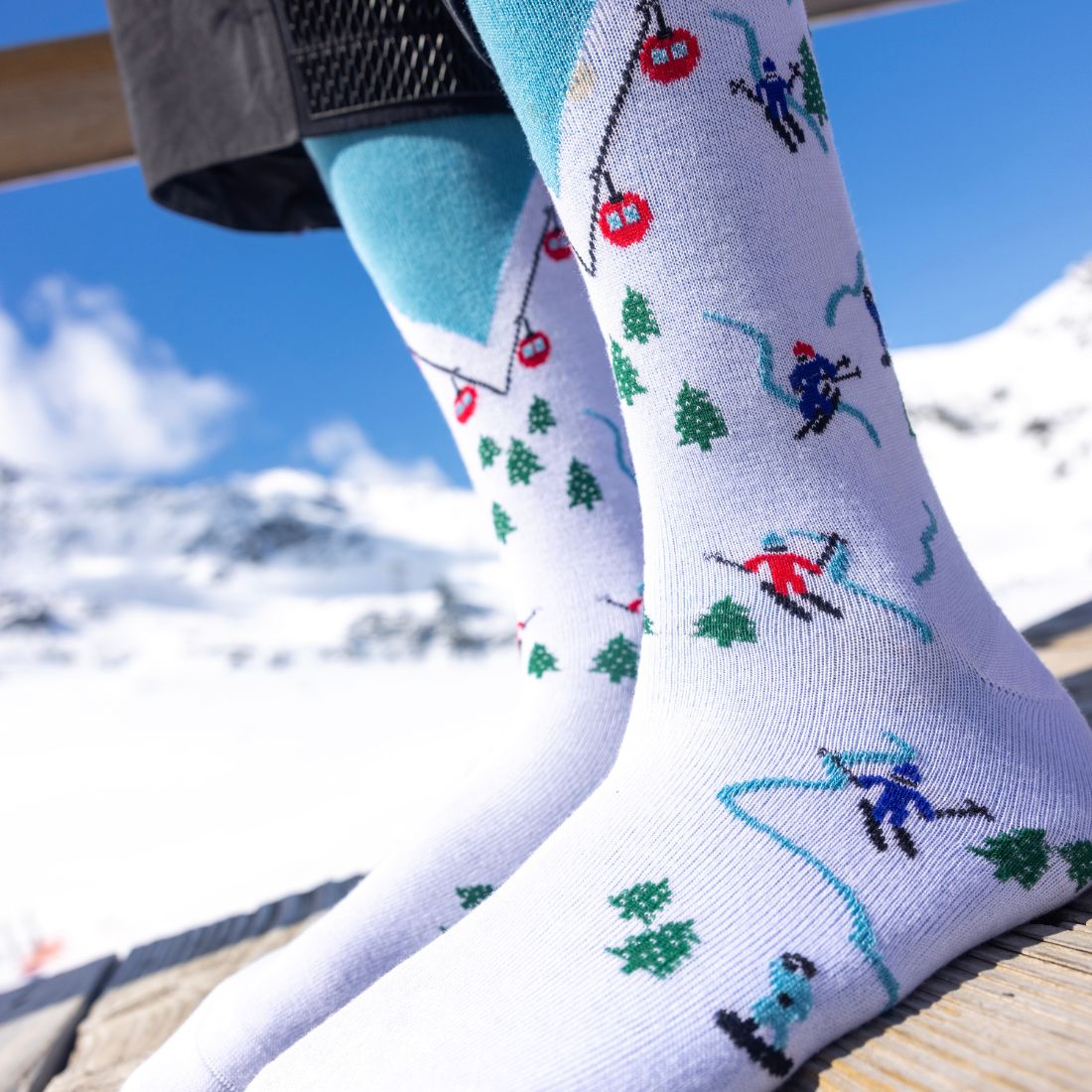 Ski Slope Bamboo Socks Socks Swole Panda
