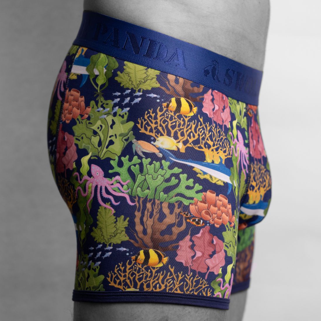 Bamboo Boxers - Marine Underwear Swole Panda
