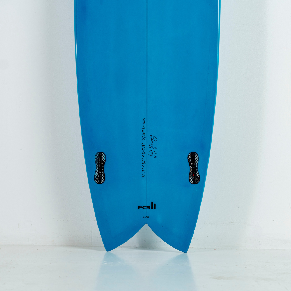 5' 11" Heritage Twin Keel Fish in Gloss Tint Surfboard Circle One Surf
