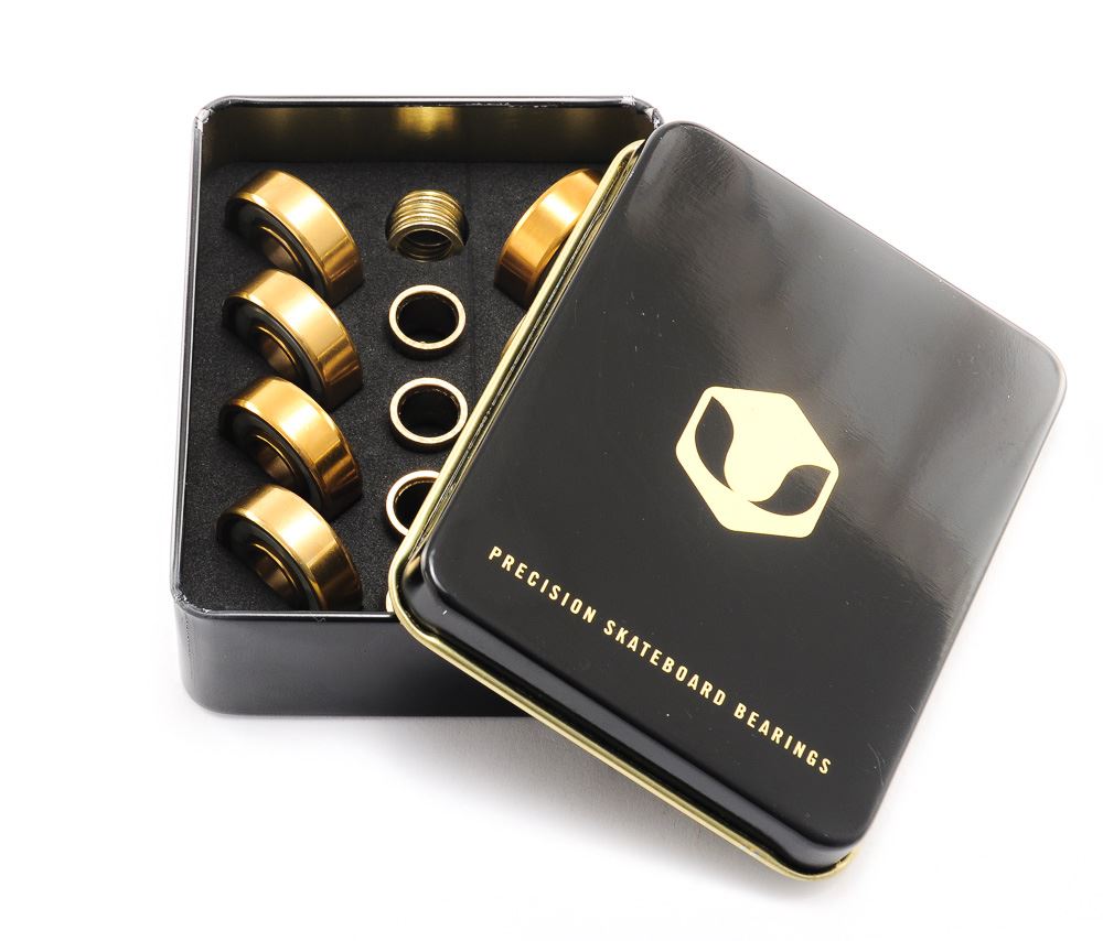Venom Precision Gold Skateboard Bearings - Skate Rated Bearings Venom Skateboards
