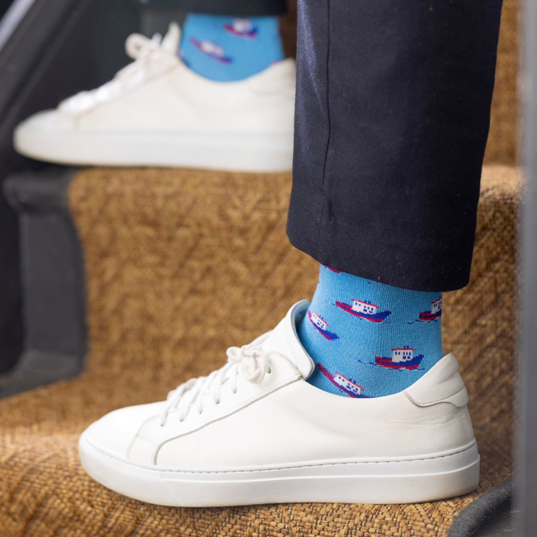Motor Boat Bamboo Socks Socks Swole Panda