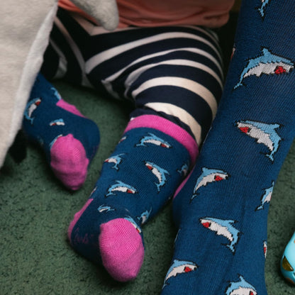 Children's Shark Bamboo Socks Socks Swole Panda