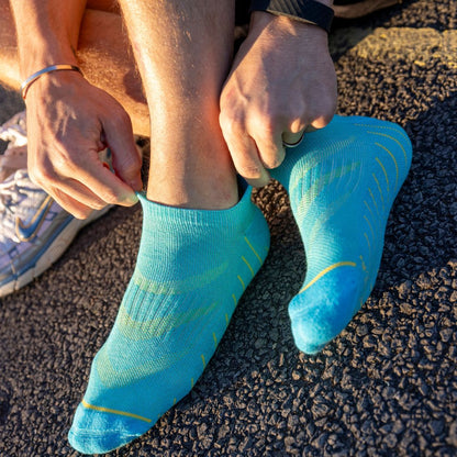 Blue Performance Trainer Socks Socks Swole Panda