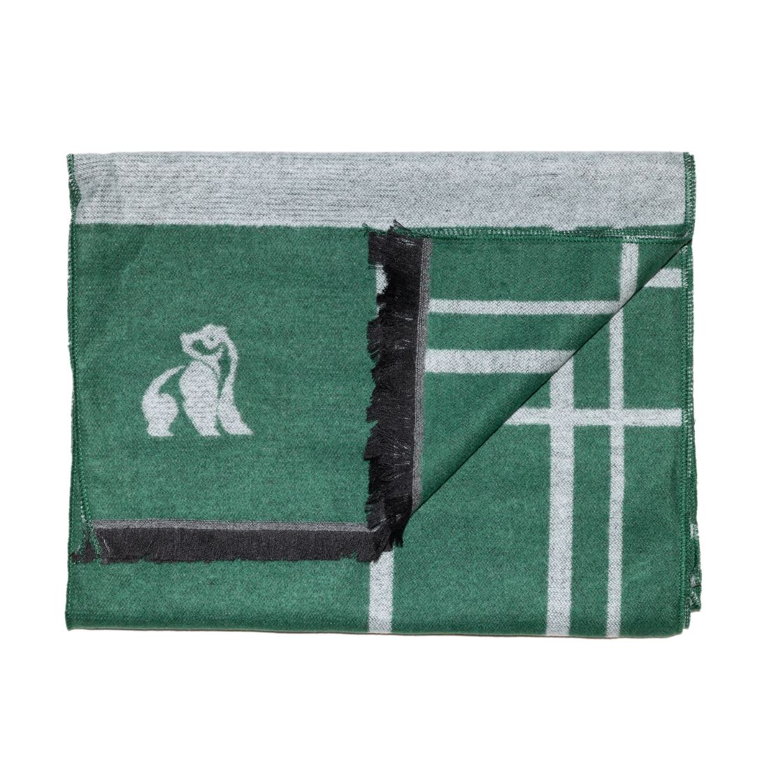 Green Check Bamboo Scarf Scarves Swole Panda