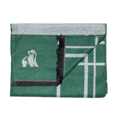 Green Check Bamboo Scarf Scarves Swole Panda