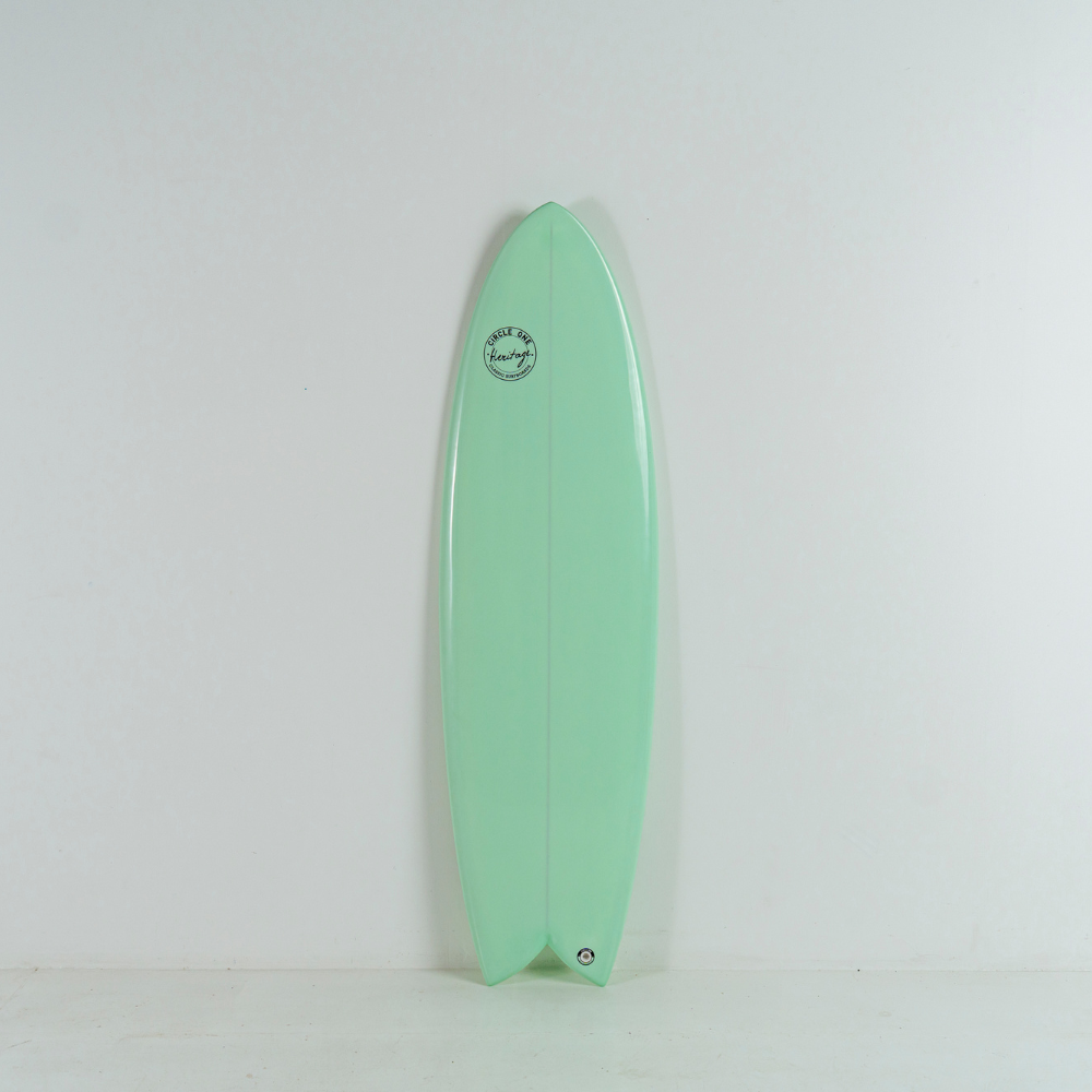 5' 11" Heritage Twin Keel Fish in Gloss Tint Surfboard Circle One Surf