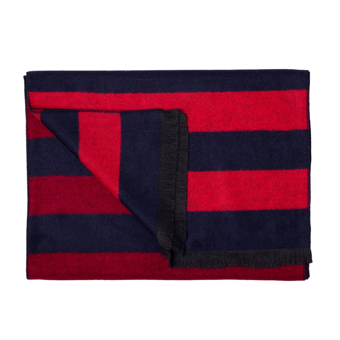 Burgundy & Red Stripe Bamboo Scarf Scarves Swole Panda