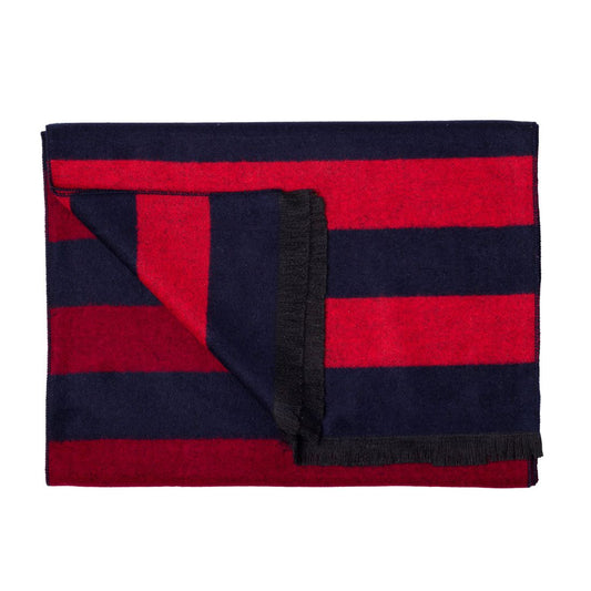 Burgundy & Red Stripe Bamboo Scarf Scarves Swole Panda