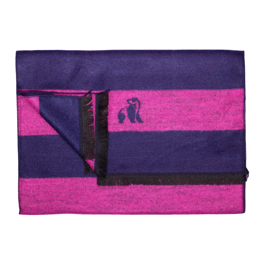 Rich Pink Stripe Bamboo Scarf Scarves Swole Panda