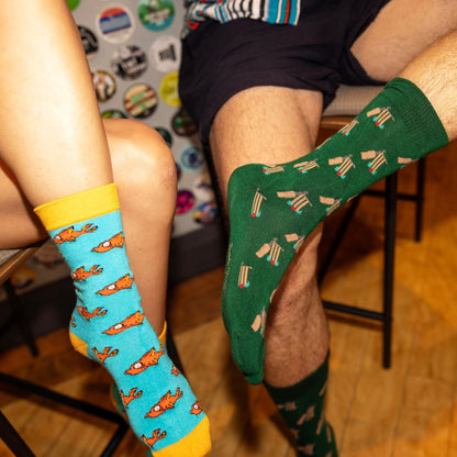 Guppy Fish Bamboo Socks Socks Swole Panda