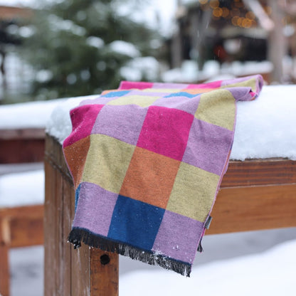 Bright Check Bamboo Scarf Scarves Swole Panda