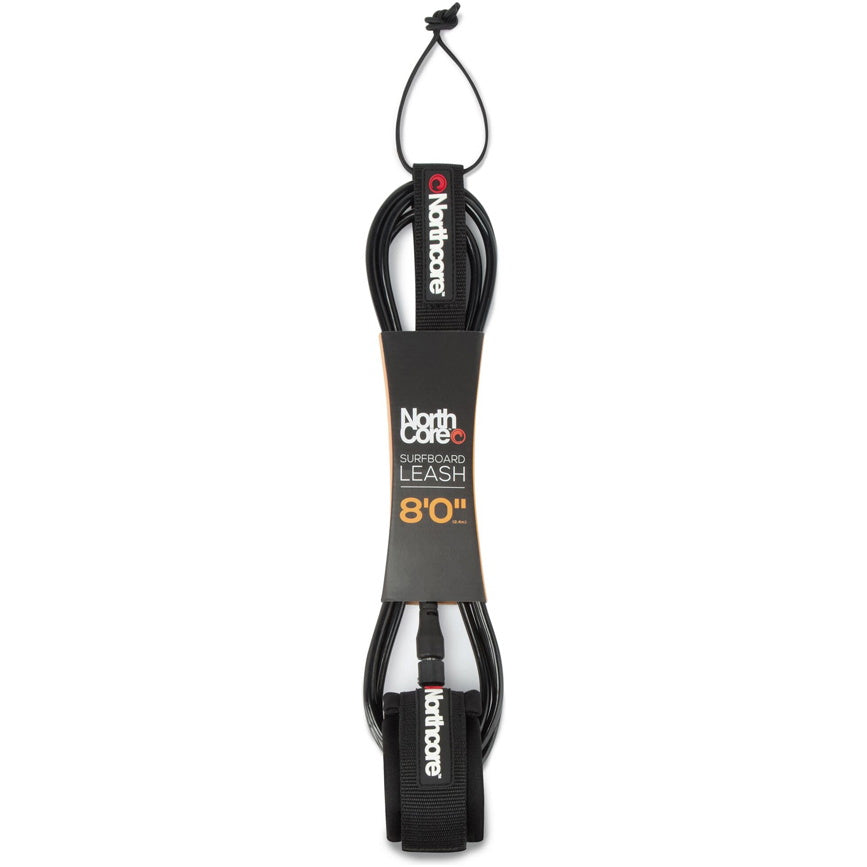 Northcore 8'0 Surfboard Leash Black