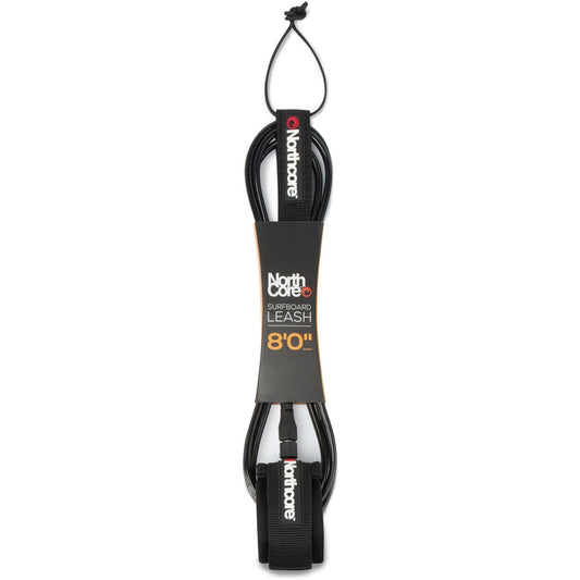 Northcore 8'0 Surfboard Leash Black Surf Leash Northcore