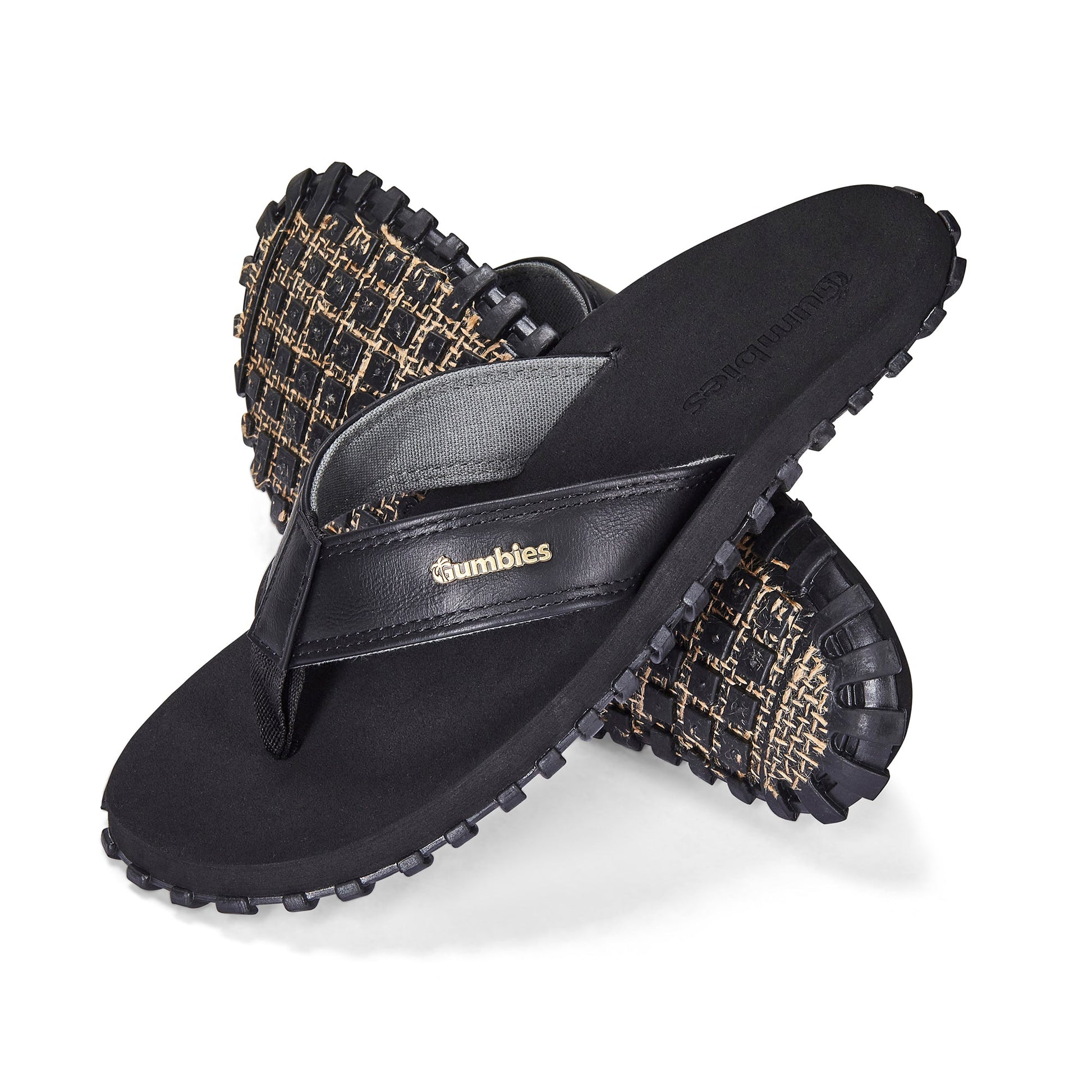 Vegovert Flip-Flops - Men's - Black Vegovert Flip-Flops Gumbies