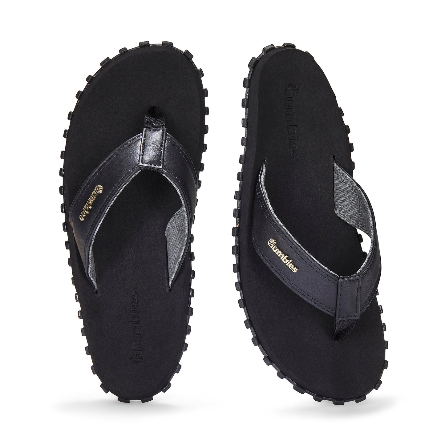 Vegovert Flip-Flops - Women's - Black Vegovert Flip-Flops Gumbies