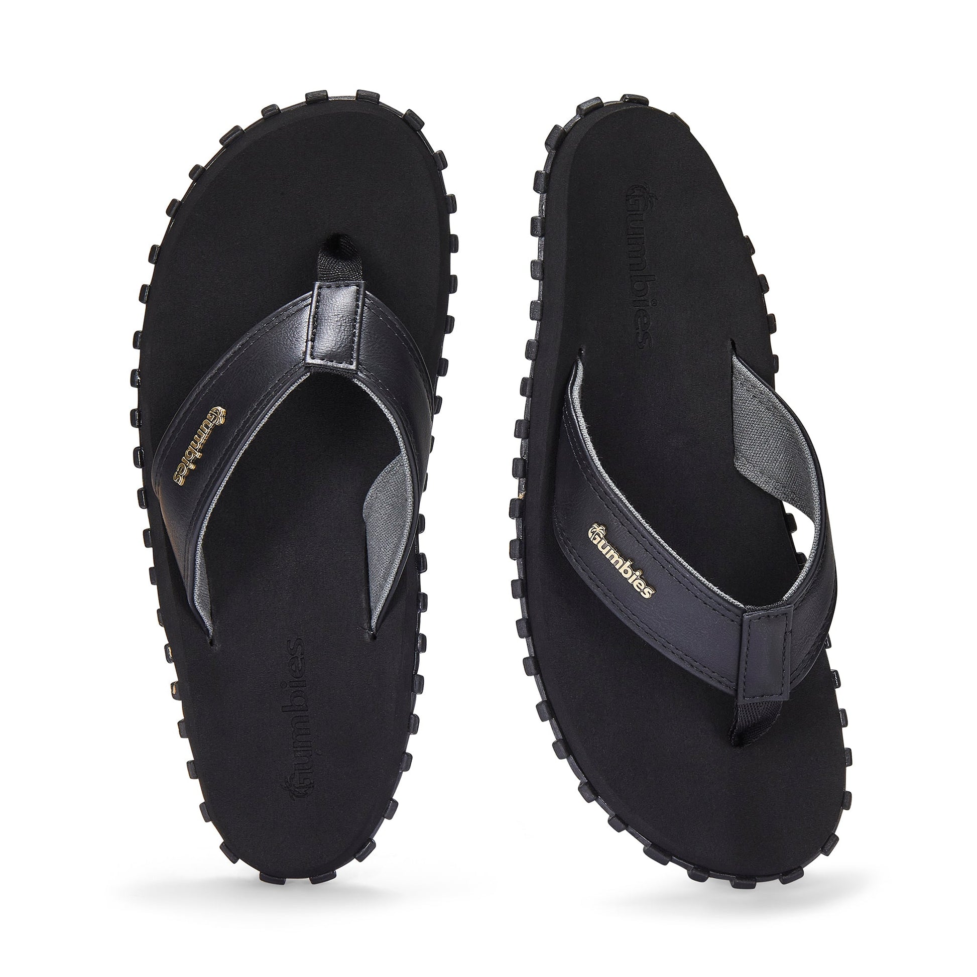 Vegovert Flip-Flops - Women's - Black Vegovert Flip-Flops Gumbies