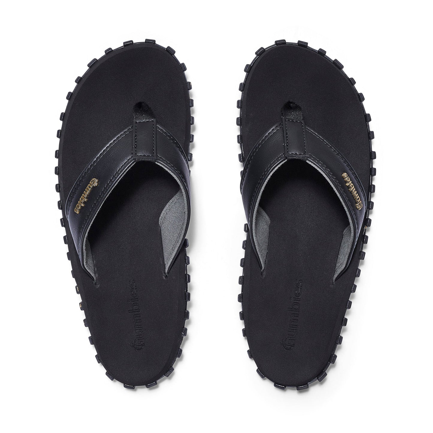 Vegovert Flip-Flops - Women's - Black Vegovert Flip-Flops Gumbies