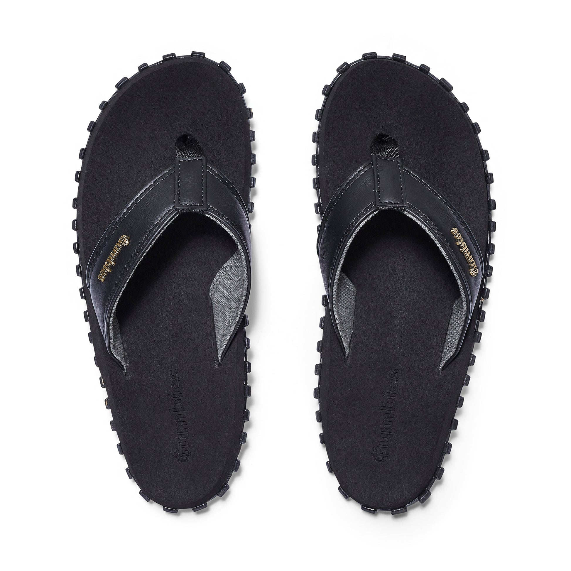 Vegovert Flip-Flops - Women's - Black Vegovert Flip-Flops Gumbies