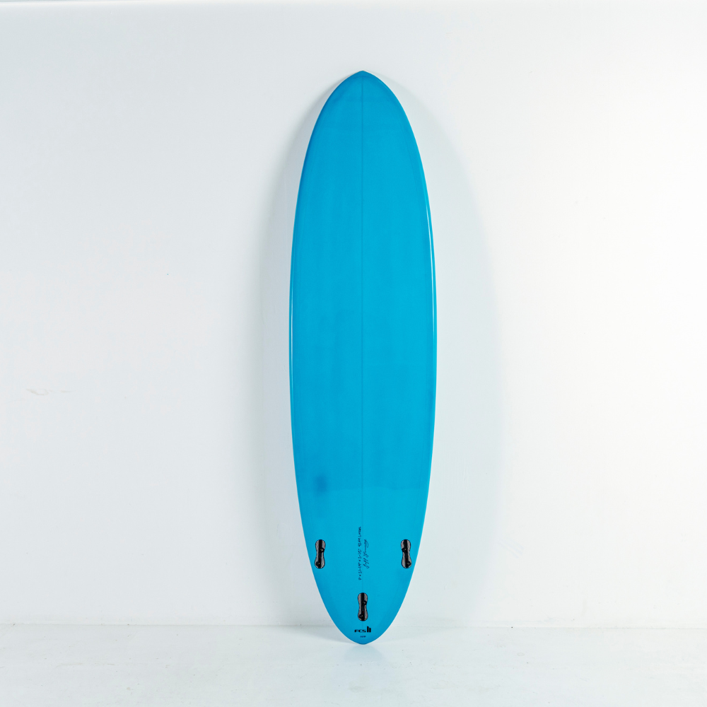 7' Heritage Round Tail Retro Egg Surfboard in Gloss Tint Mid Length Mini Mal Circle One Surf
