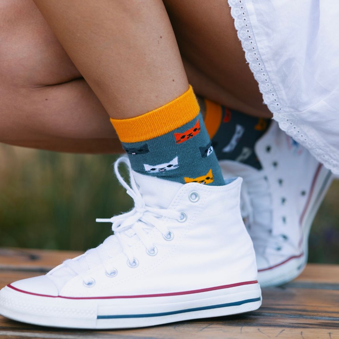 Cat Bamboo Socks Socks Swole Panda