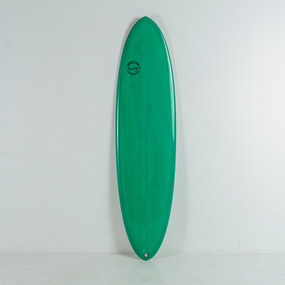 7' Heritage Round Tail Retro Egg Surfboard in Gloss Tint Mid Length Mini Mal Circle One Surf
