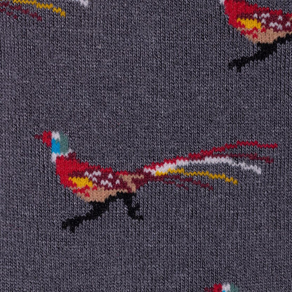 Grey Pheasant Bamboo Socks Socks Swole Panda