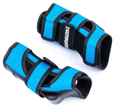 Venom Triple Knee/Elbow/Wrist Pad Set - Blue Black Pads Venom Skateboards