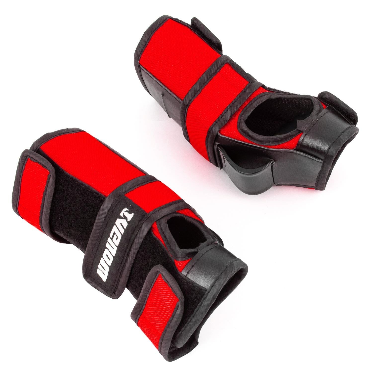 Venom Triple Knee/Elbow/Wrist Pad Set - Red Black Pads Venom Skateboards