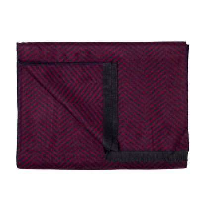 Red Herringbone Bamboo Scarf Scarves Swole Panda