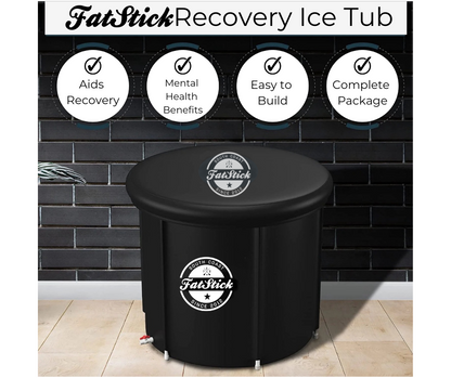 FatStick Recovery Ice Bath | Cold Water Therapy & Recovery Plunge Tub | Round/Oval Accessories/Bags FatStick Boards