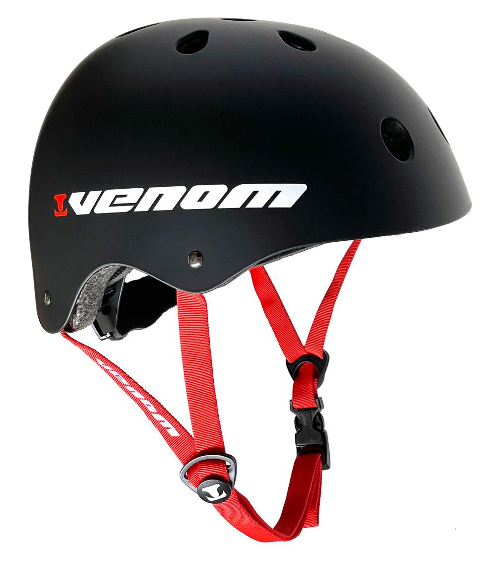 Venom Pro Skate Helmet - Black Helmet Venom Skateboards