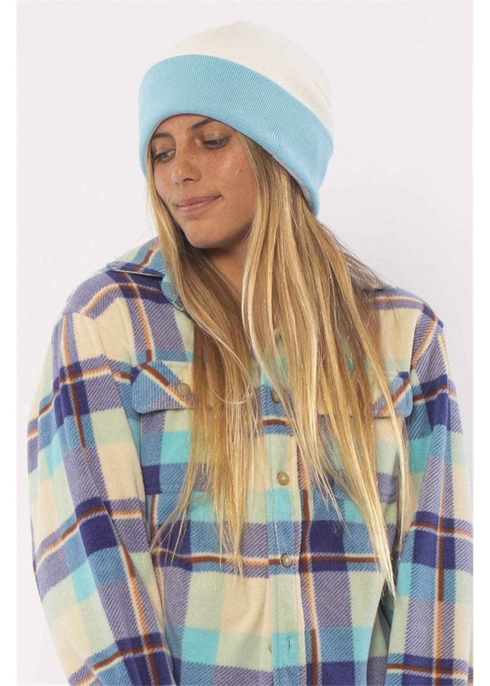 Sisstrevolution August Knit Beanie ladies hat Sisstrevolution Baja blue One size