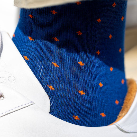 Spotted Orange Bamboo Socks Socks Swole Panda