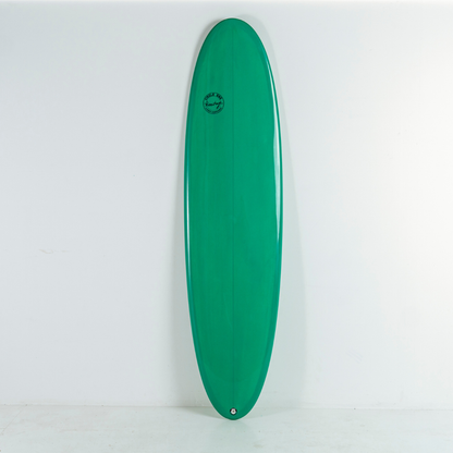 7' 6 Heritage Retro Mini Mal Surfboard in Gloss Tint Mid Length Mini Mal Circle One Surf
